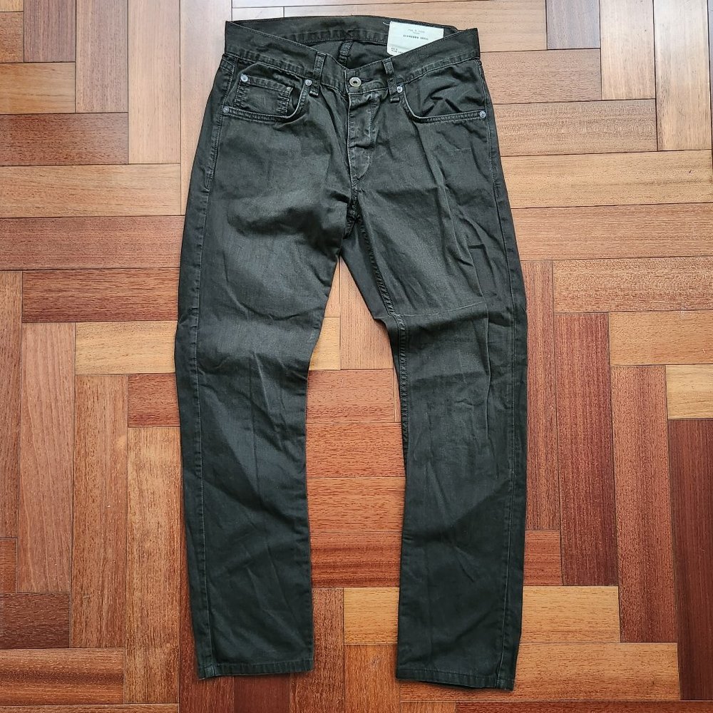 RAG & BONE Fit 2 Slim Leg Standard Issue "Distressed Olive" Jeans - 29